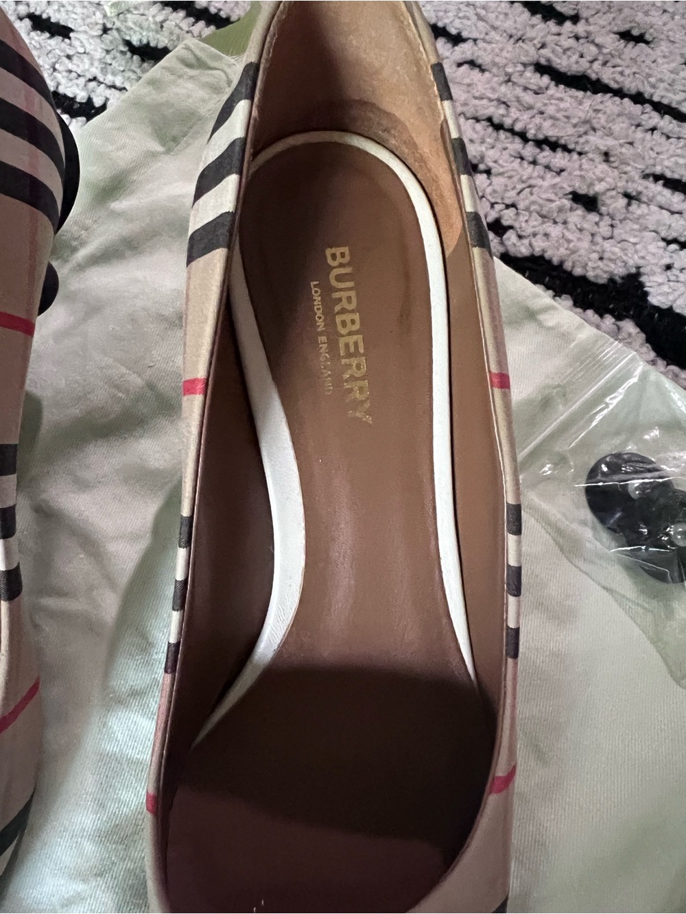 Burberry Vintage check cotton pumps - Picture 7 of 16